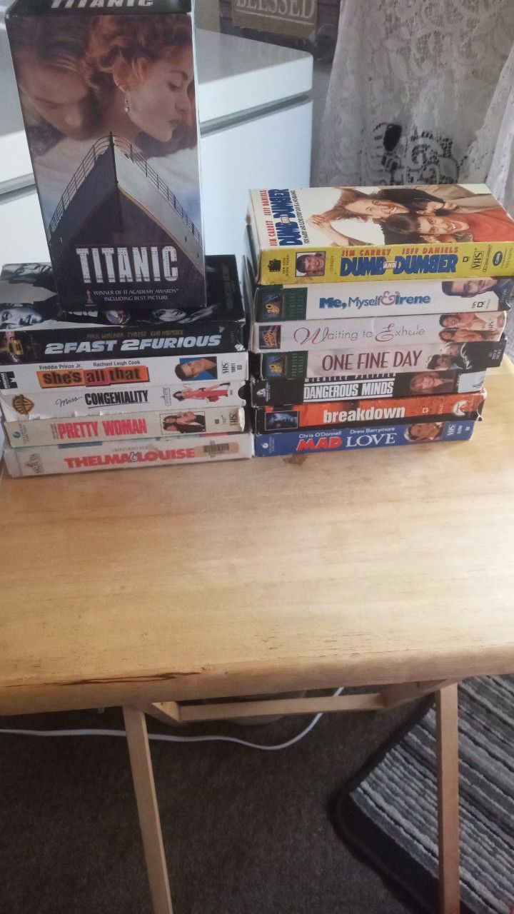 VHS Movies Good Condition $2.00 Each Or All For $15.00