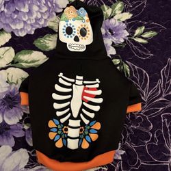 Colorful Skeleton Dog Hoodie 