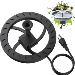 AISITIN 100W Bird Bath Heater with Fountain for Outdoor in Winter, Durable Plastics De-icer with Waterproof & Thermostatically for Bird Bath, Wildlife