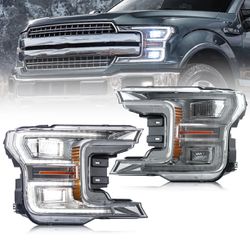 New LED Headlights For 2018-2020 Ford F150 w/sequential turn signal