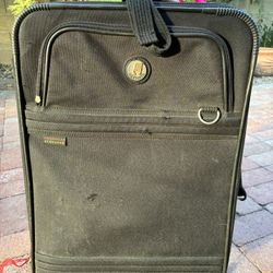 This Black Colored Rolling Pull Luggage Is Titled”Olympia” As the Brand.