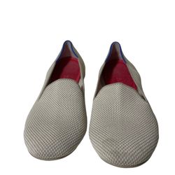 Rothy's The Loafer beige Knit Flat Slip On Women Comfort Shoes Size 9  Please scroll through all pictures as they serve as the description. Thanks for