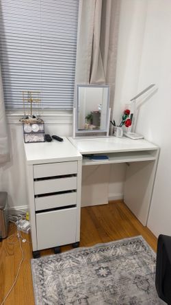 Ikea desk with drawers