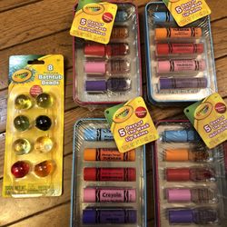 Lip Balm, Nail Polish And Bathtub Beads