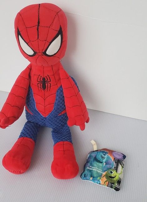 Scentsy Buddy Marvel Spiderman Superhero Plush Stuffed Toy Lovey No Scent Pak