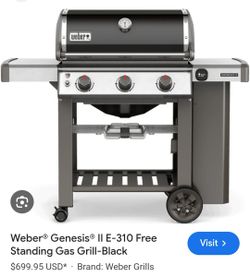 WEBER Genesis II E-310 gas grill with GBS system and cast iron grill