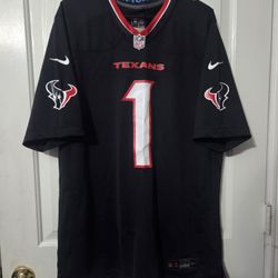 Houston Texans L Nike #1 Dad On-Field Jersey
