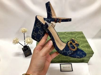 GG Logo Denim Heels 👉Size 7 Only