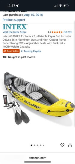 Intex inflatable 2 person kayak