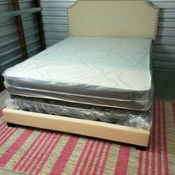 NEW QUEEN-SIZE MATTRESS AND BOX SPRING