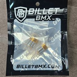 BILLET BMX DEEZ NUTS. GOLD ANODIZED. 