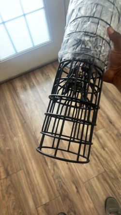 Vintage style metal lamp guard