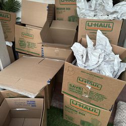 FREE 20 Used-Once Moving Boxes And bubble Wrap