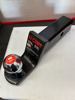 New Curt 2 inch trailer hitch with 2” drop tow ball