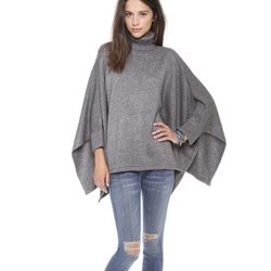 Solid Poncho By Ami Dans La Rue