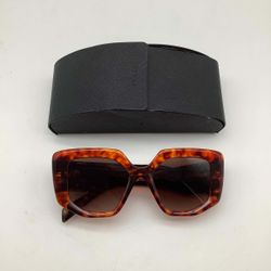 Prada PR 14ZS Sunglasses Tortoise/Brown Gardient With Case