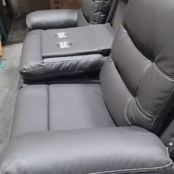 New Power Recliner Sofa With Drop Down 