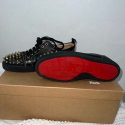 Christian Louboutin Rush, Spike Flat Calf Lux