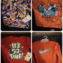 Boy Nike shirts and the thing shirt $20 for all.  4T. New with tags