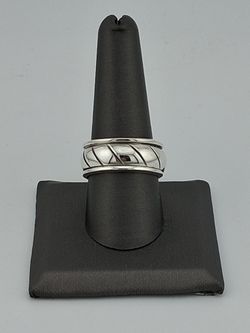 Silver Ring Spinning Band ChromeHearts Style
