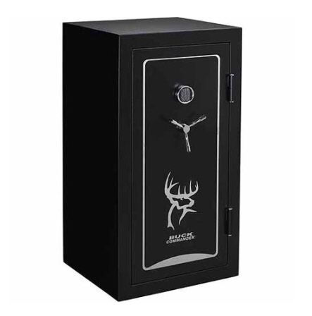 New Gun Safe Stack On 40 Gun Buck Commander Fire-Resistant Safe with Electronic Lock Matte Black 54" tall