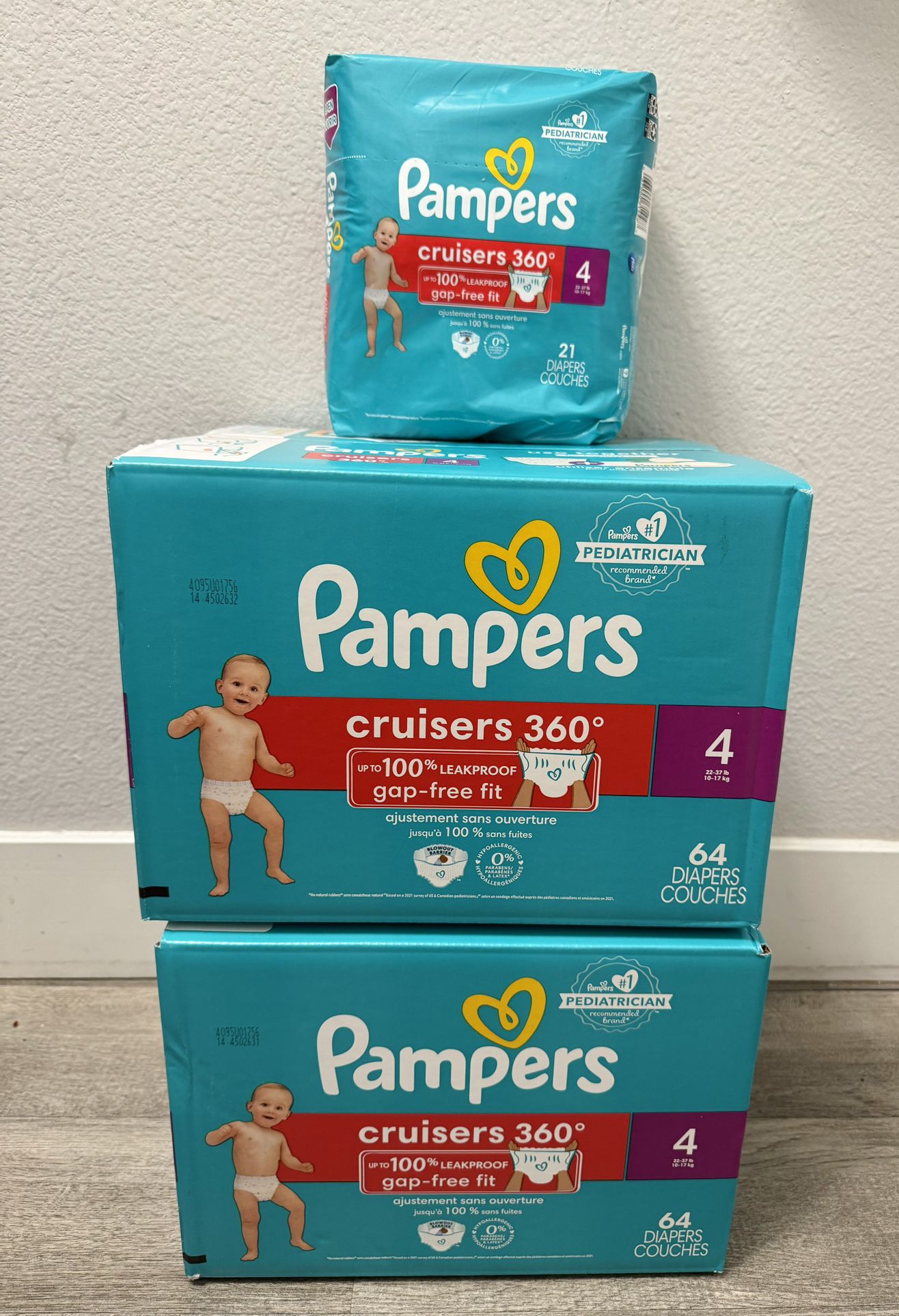 Pampers Cruisers 360 Size 4 (149 Total)