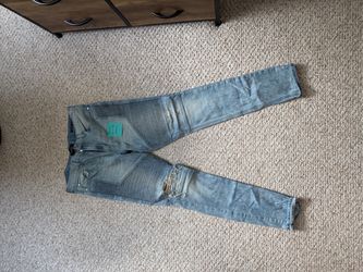 Pacsun Men's Light Wash Moto Skinny Jeans
