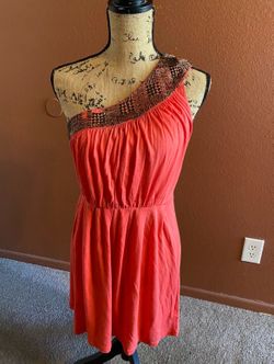 Forever 21 Coral Dress; Size Small