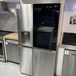 Stainless Steel 27 Cu. Ft. Side-by-Side InstaView Refrigerator 