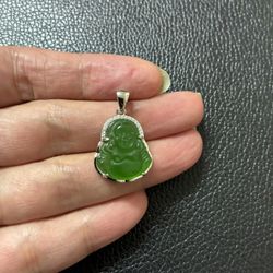 925 Sterling Silver Buddha Pendant (small)