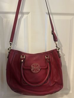 Tory Burch Amanda Cherry Red Hobo