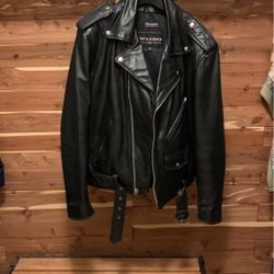 Wilson’s Biker Leather Jacket  - Men’s Medium