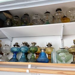 Vintage Oil Glass Lamp Assorted 