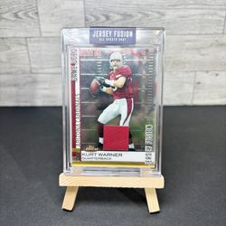 2021 Jersey Fusion Game Used Swatch sports trading card Kurt Warner 