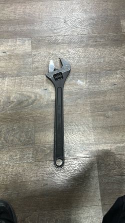 Black Adjustable Wrench