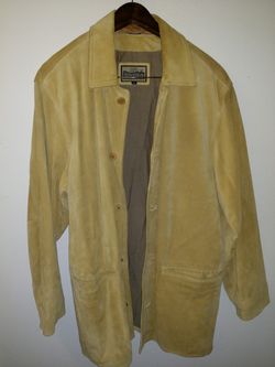 ROBERT COMSTOCK LARGE leather JACKET COAT