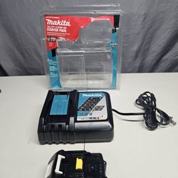 Makita 18V LXT Lithium-Ion High Capacity Battery Pack With Fuel Gauge And Charger Starter Kit