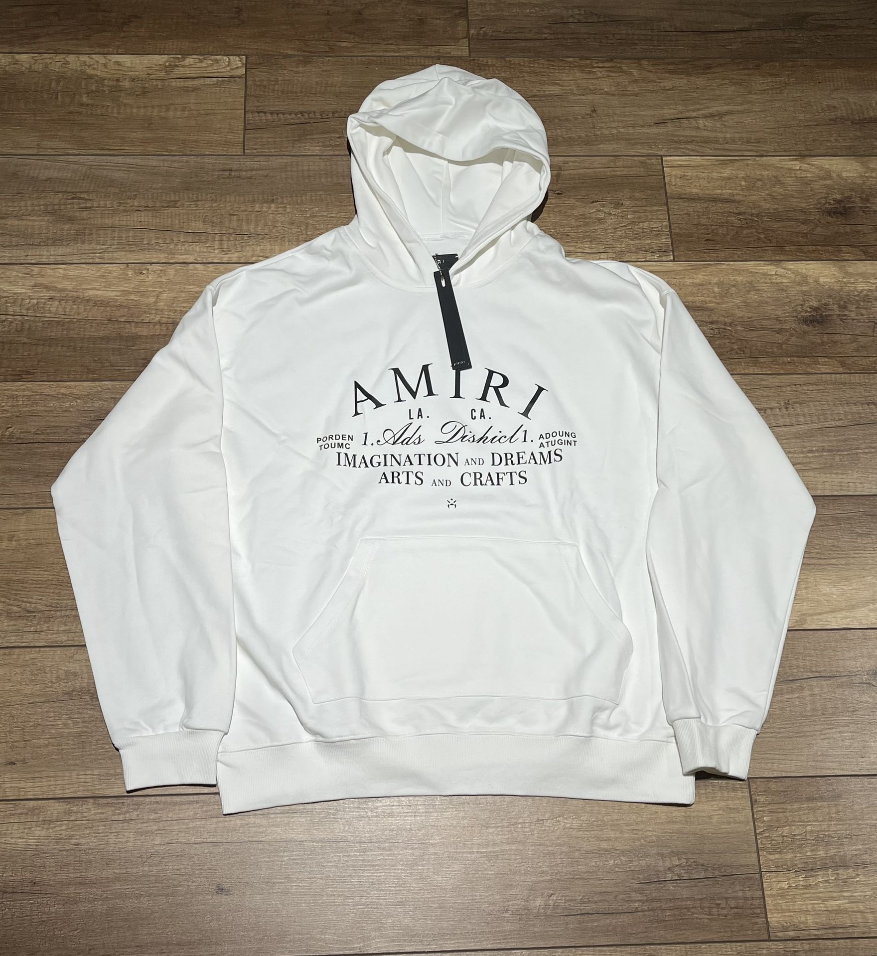 White Amiri Hoodie (Large)