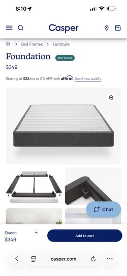 Casper Queen Foundation Bed Frame