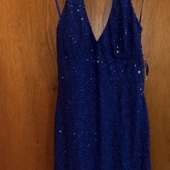 Windsor Royal Blue Sequin Dress