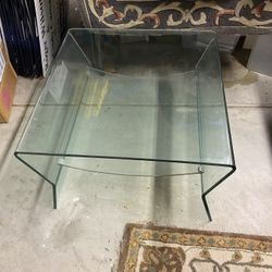 Glass coffee table