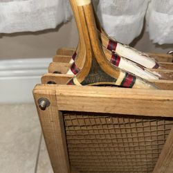 Vintage Tennis Rackets Set with Original Carrier