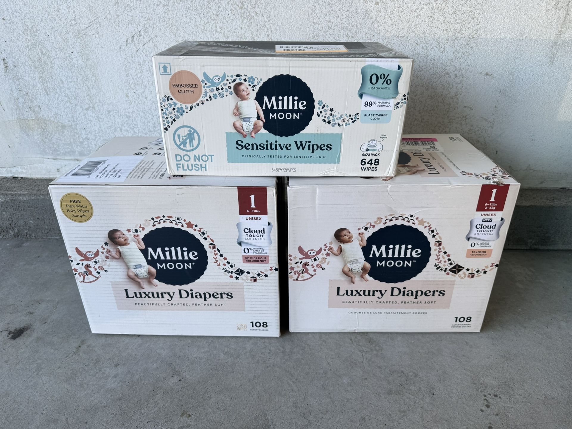 Millie Moon Diapers And Wipes