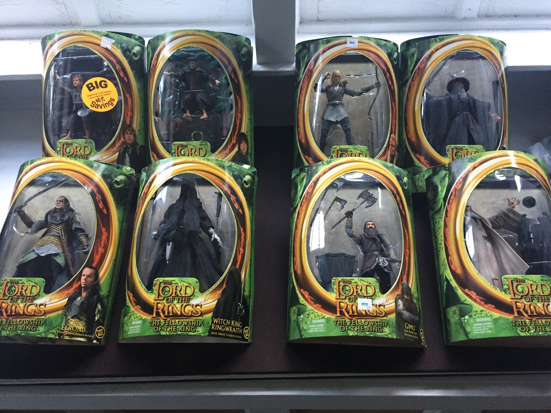 8-Toy biz lord of the rings action figures