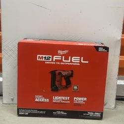 M12 FUEL 12-Volt Lithium-Ion Brushless Cordless 18-Gauge 1-1/2 in. Compact Brad Nailer (Tool Only) with Safety Glasses