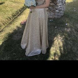 Gold Gown /bridesmaids/maid Of Honor