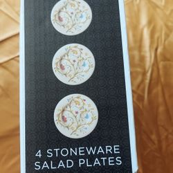 Stoneware Salad Plates Set Of Four