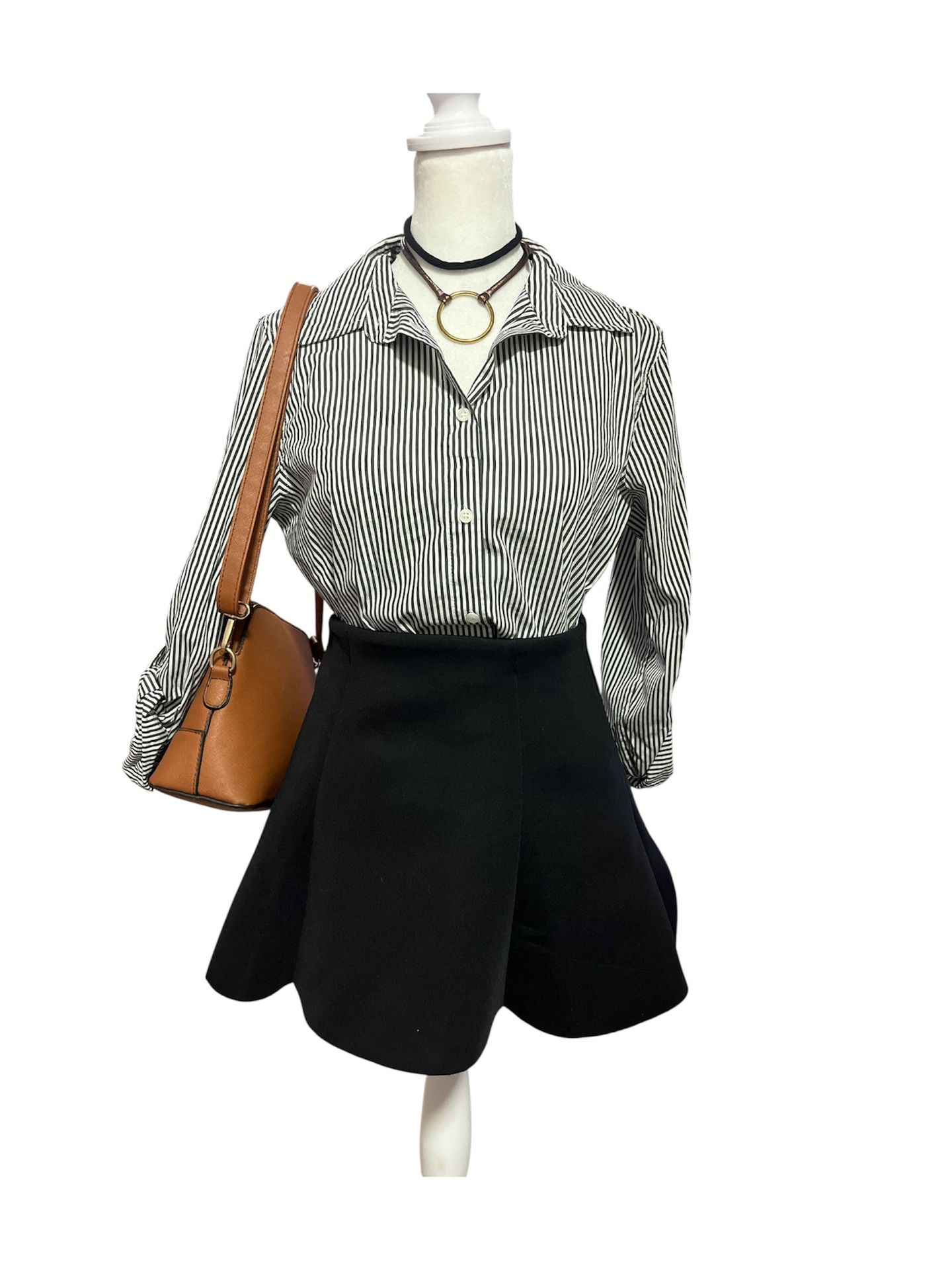 Women’s Striped Button Top