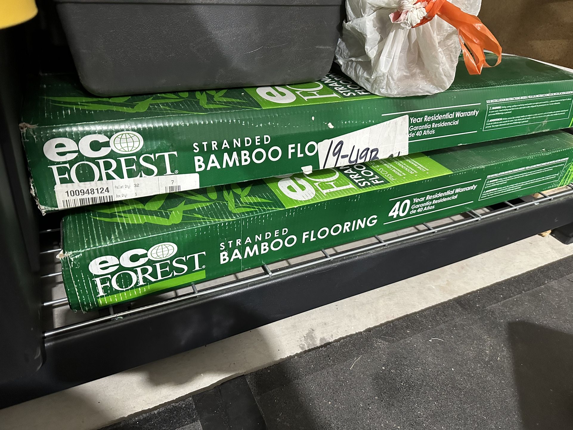 Boxes Of EcoForest Bamboo Flooring