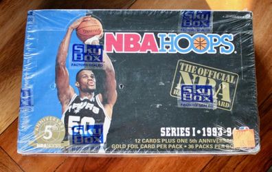 1 sealed NBA Hoops series’s 1 box